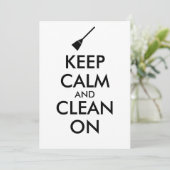 落ち着保いて掃除をする箒カスタムの 招待状 (スタンド正面)