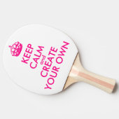 落ち着保いて独自の作り方-ピンク 卓球ラケット (横)