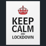 落ち着保いて鍵を掛けるポスター チラシ<br><div class="desc">Calm 保  and Lockdown Poster Flyer（静かでロックダウンのポスター）</div>
