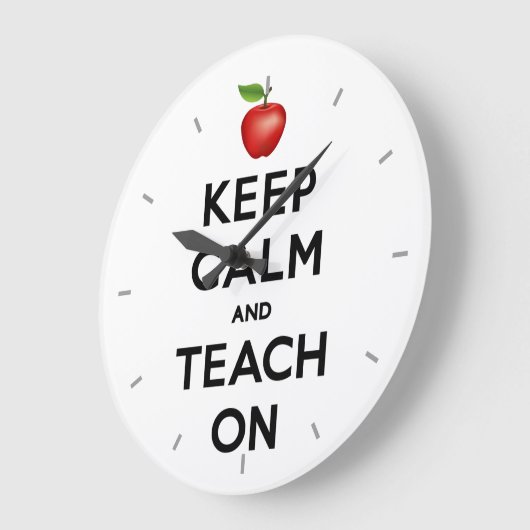 落ち着保きた時教え間 ラージ壁時計 (傾斜)