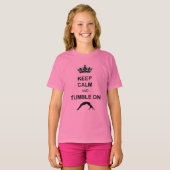 落ち着保きとタンブルの女の子のフィットしたベラのシャツ Tシャツ (正面フル)