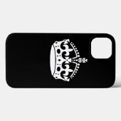 落ち着保けてください！これはブラックカスタマイズ上の王冠！ Case-Mate iPhoneケース (裏面 (横))