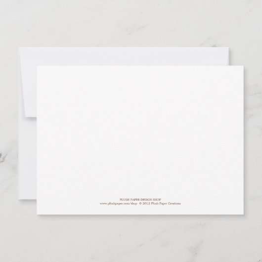 落ち素朴葉のリハ結婚ーサルディナー 招待状 (裏面)