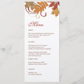 落ち素朴葉る結婚 メニュー (正面)