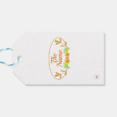 落ち葉が幸せな感謝祭のギフトタグ ギフトタグ (裏面横)