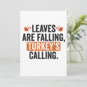 落ち葉が舞う ターキーが鳴く 招待状 (スタンド正面)
