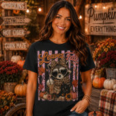 落ち葉が落ちる私はしない かわいいアライグマ Tシャツ