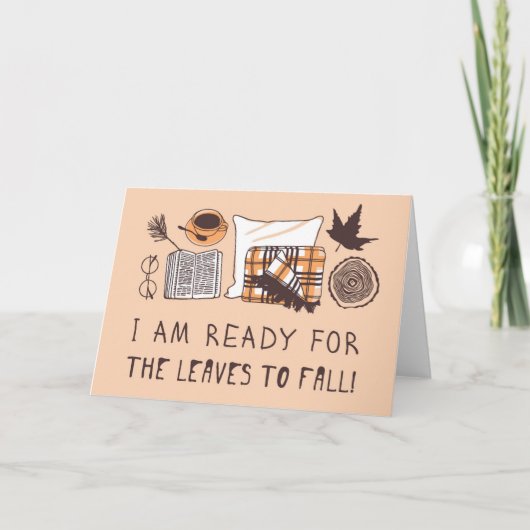 落ち葉が降りるのが待ち遠しい！ カード (正面)