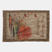 落ち葉くるランドスケープキッチンタオル キッチンタオル (横)