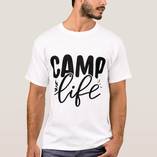 落ち葉とあたたかな雰囲気 Tシャツ (正面)