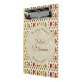 落ち葉とどんぐりが舞う秋の結婚式の慣習 ミニクリップボード (アングル2)