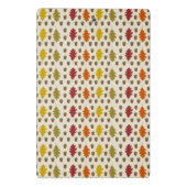 落ち葉とどんぐりが舞う秋の結婚式の慣習 ミニクリップボード (裏面)