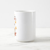落ち葉とコーヒーの秋 コーヒーマグカップ (中央)
