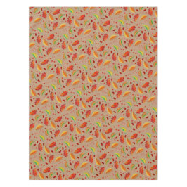 落ち葉とナッツの栗の模様 エレガントな秋 テーブルクロス