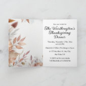 落ち葉と花のニュートラルな土系カラー カード (内部)