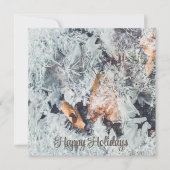 落ち葉と魔法の氷の結晶のパターン (正面)