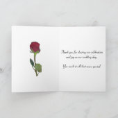 落ち葉のウェディング感謝カード サンキューカード (内部)