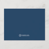 落ち葉のウェディング 受付カード (ネイビー) エンクロージャーカード (裏面)