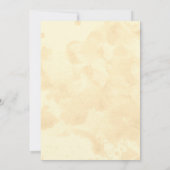 落ち葉のウェディング　招待状 招待状 (裏面)