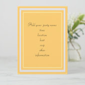 落ち葉のカラフルなデザインの招待状 招待状 (スタンド正面)