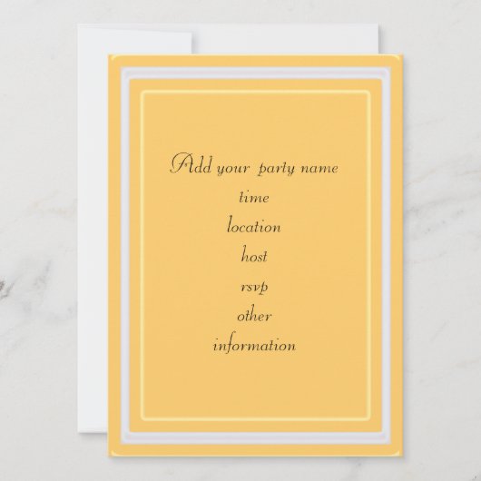 落ち葉のカラフルなデザインの招待状 招待状 (正面)