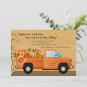 落ち葉のトラック 秋の招待状 招待状 (スタンド正面)