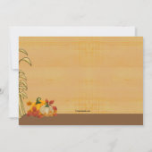 落ち葉のトラック 秋の招待状 招待状 (裏面)