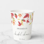 落ち葉のブライダルシャワー 紙コップ (裏面)