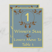 落ち葉のブンコテーブルカード #1 ポストカード (正面/裏面)