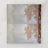 落ち葉のラスティックウェディングプレイスカード プレイスカード (内部開封)