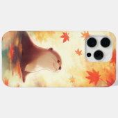 落ち葉の下のカワウソの視線 Case-Mate iPhoneケース (裏面 (横))