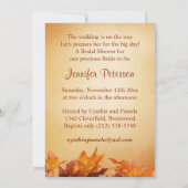 落ち葉の傘 ブライダルシャワーの招待状 招待状 (裏面)