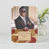 落ち葉の写真招待状 招待状 (スタンド正面)