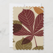 落ち葉の写真2 招待状 (裏面)