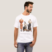 落ち葉の季節がやってきた！パンプキンファミリー Tシャツ (正面フル)