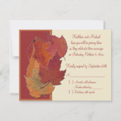 落ち葉の季節のお知らせ　出欠確認カード 出欠カード (裏面)