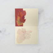 落ち葉の感謝カードII サンキューカード (内部)