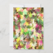 落ち葉の抽象的な結婚式の招待状 招待状 (裏面)