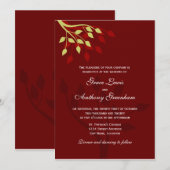 落ち葉の招待状 招待状 (正面/裏面)