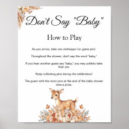 落ち葉の森の鹿 Don't Say Baby ゲーム サイン