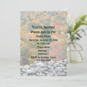 落ち葉の石垣 自然 招待状 (スタンド正面)