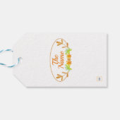 落ち葉の秋 ハッピーサンクスギビング ギフトタグ (裏面横)