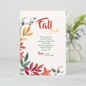落ち葉の色彩の招待状 招待状 (スタンド正面)