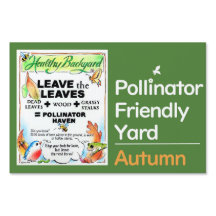 落ち葉を残そう ヤードサイン - 秋