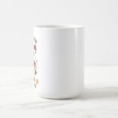 落ち葉コーヒーの誘惑　秋の気配 コーヒーマグカップ (中央)