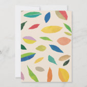 落ち葉ドロップクリームパーティー招待状 招待状 (裏面)