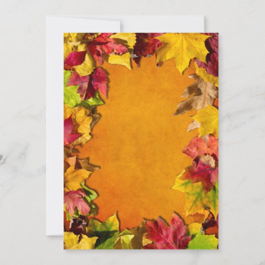 落ち葉1 招待状 (裏面)