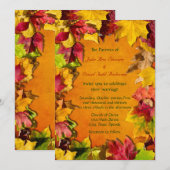 落ち葉1 招待状 (正面/裏面)