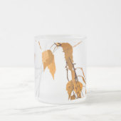 落ち葉2 フロストグラスマグカップ (中央)