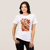 落ち葉 トライブレンドTシャツ (正面全面)
